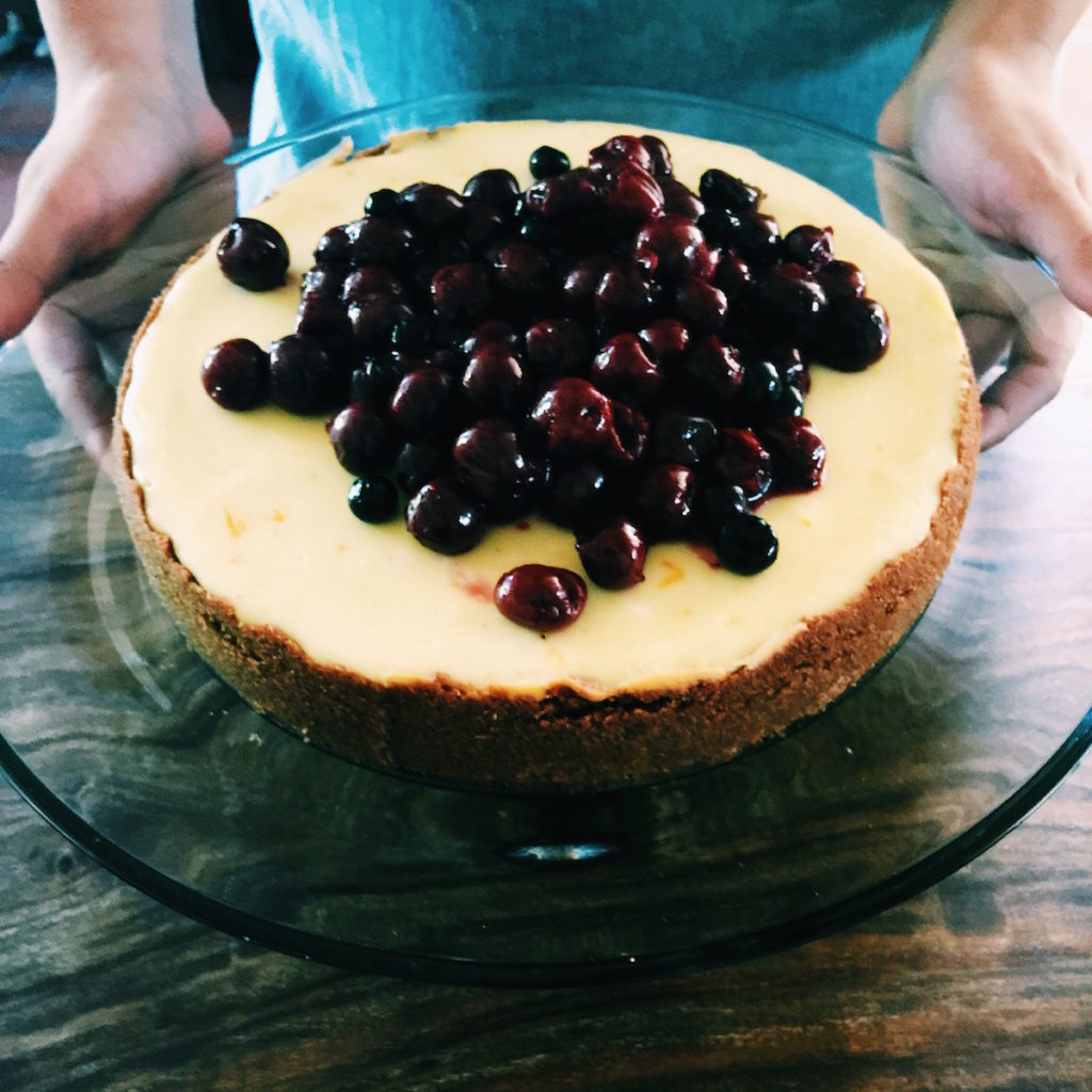 cherry + cardamom + rye-crust cheesecake | displacedhousewife