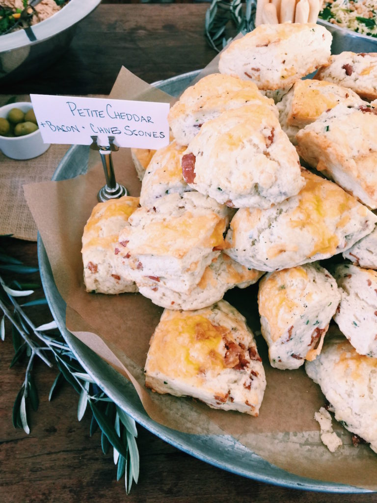 bacon + cheddar + chive petite scones | DisplacedHousewife