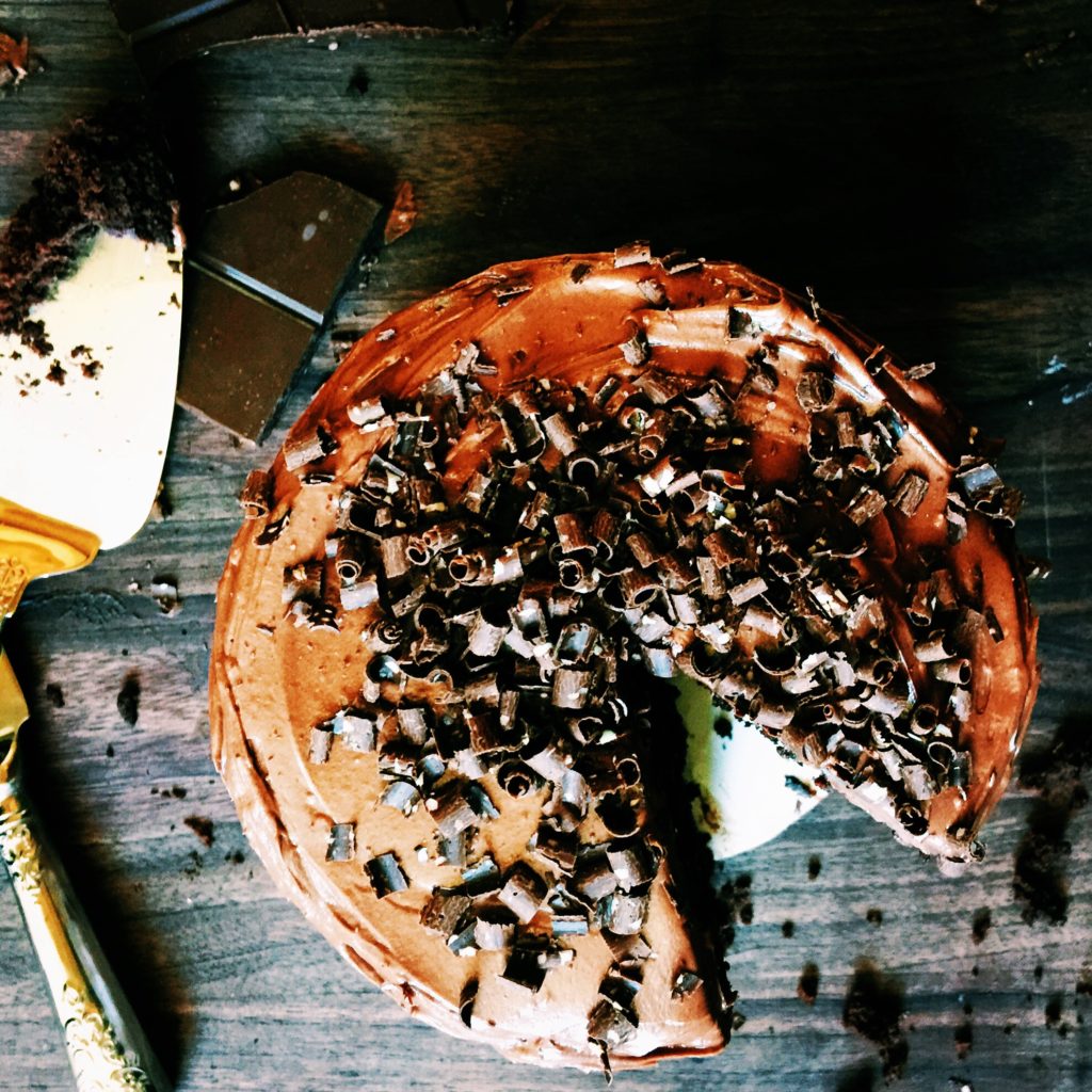 chocolate + espresso birthday cake | DisplacedHousewife
