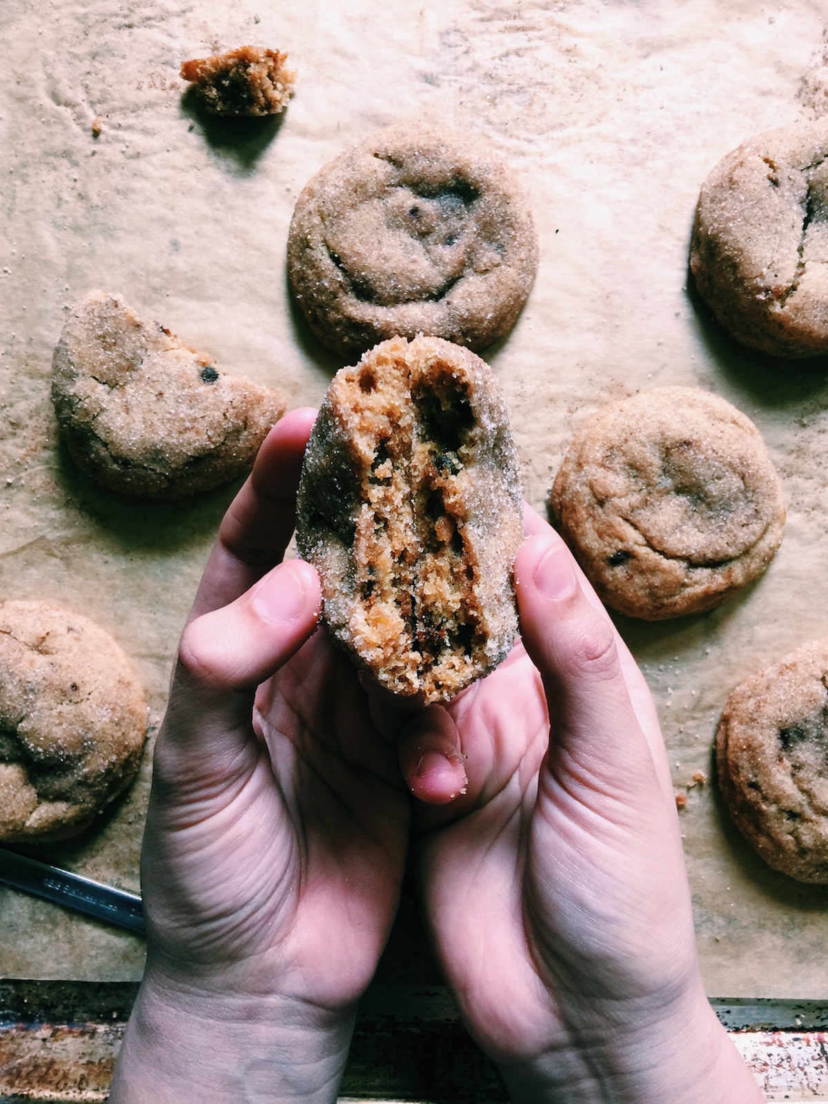brown butter muscovado snickerdoodles | Recipe via DisplacedHousewife | Soft + chewy with a nice sugar-spice crust on the exterior. Our new favorite cookie!