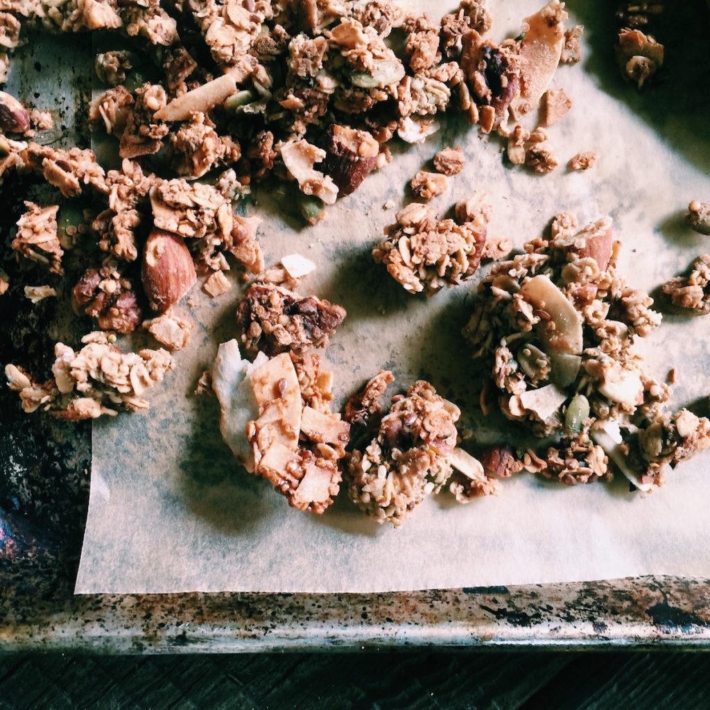 chai-spiced granola oatmeal cookies | Recipe via DisplacedHousewife | loaded with chai-spiced granola + tart cherries