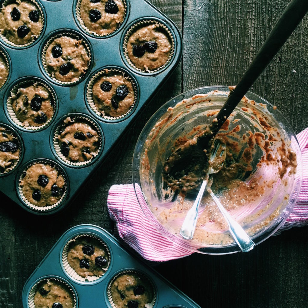 chia morning muffins | Recipe via DisplacedHousewife | #healthy #baking #muffins @displacedhousewife