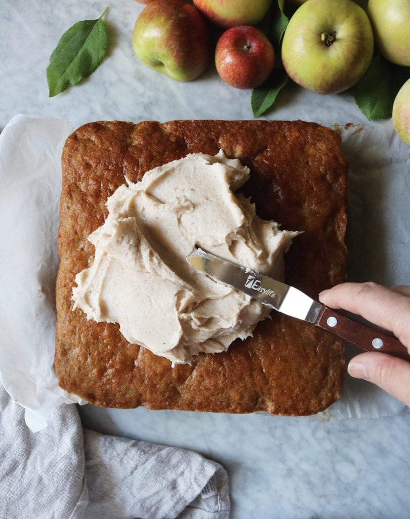 Spiced Apple Cake With Brown Butter Buttercream Recipe by Rebecca Firth | DisplacedHousewife