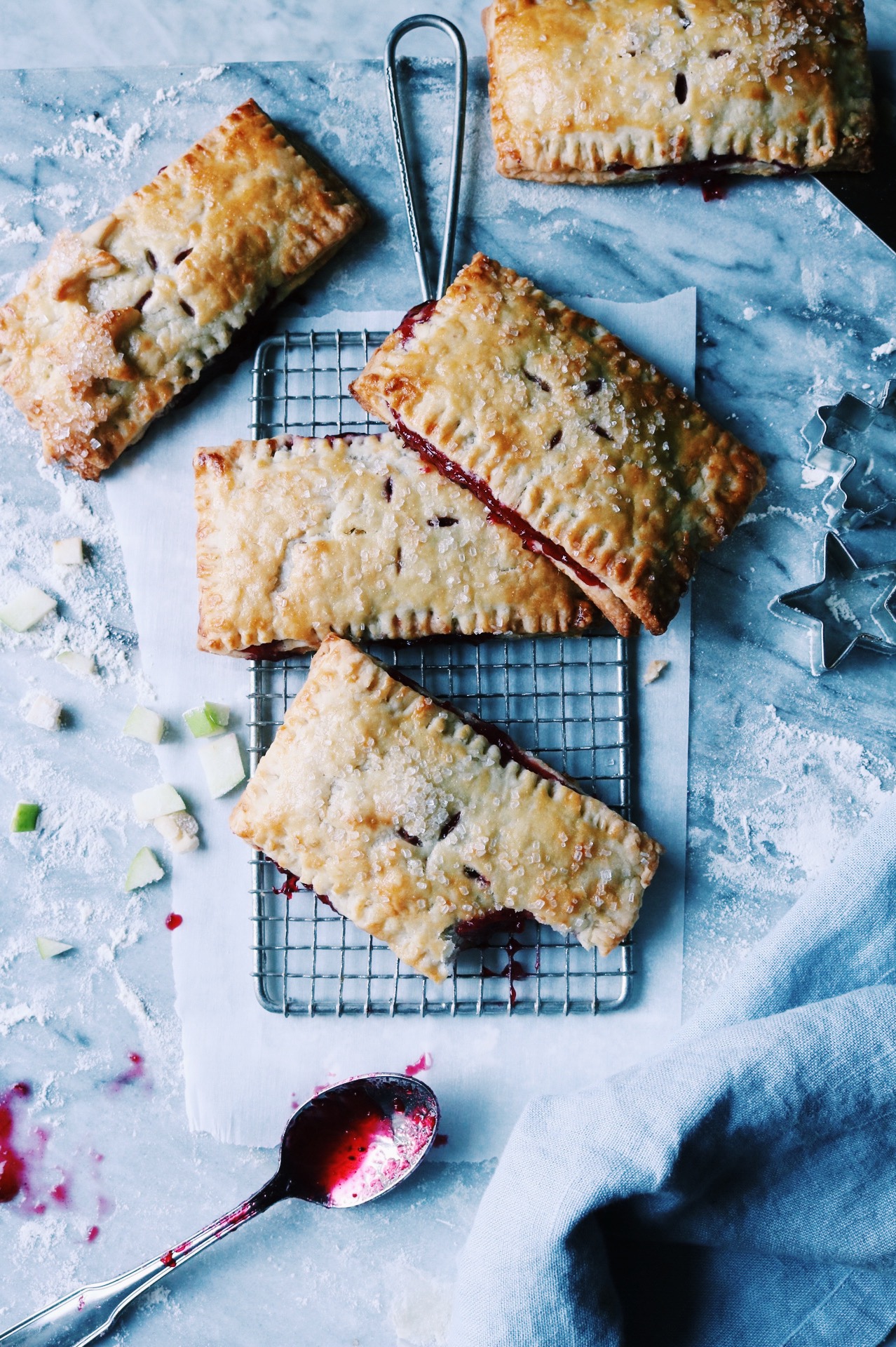 Rustic Cranberry Apple Hand Pies Recipe by Rebecca Firth | DisplacedHousewife