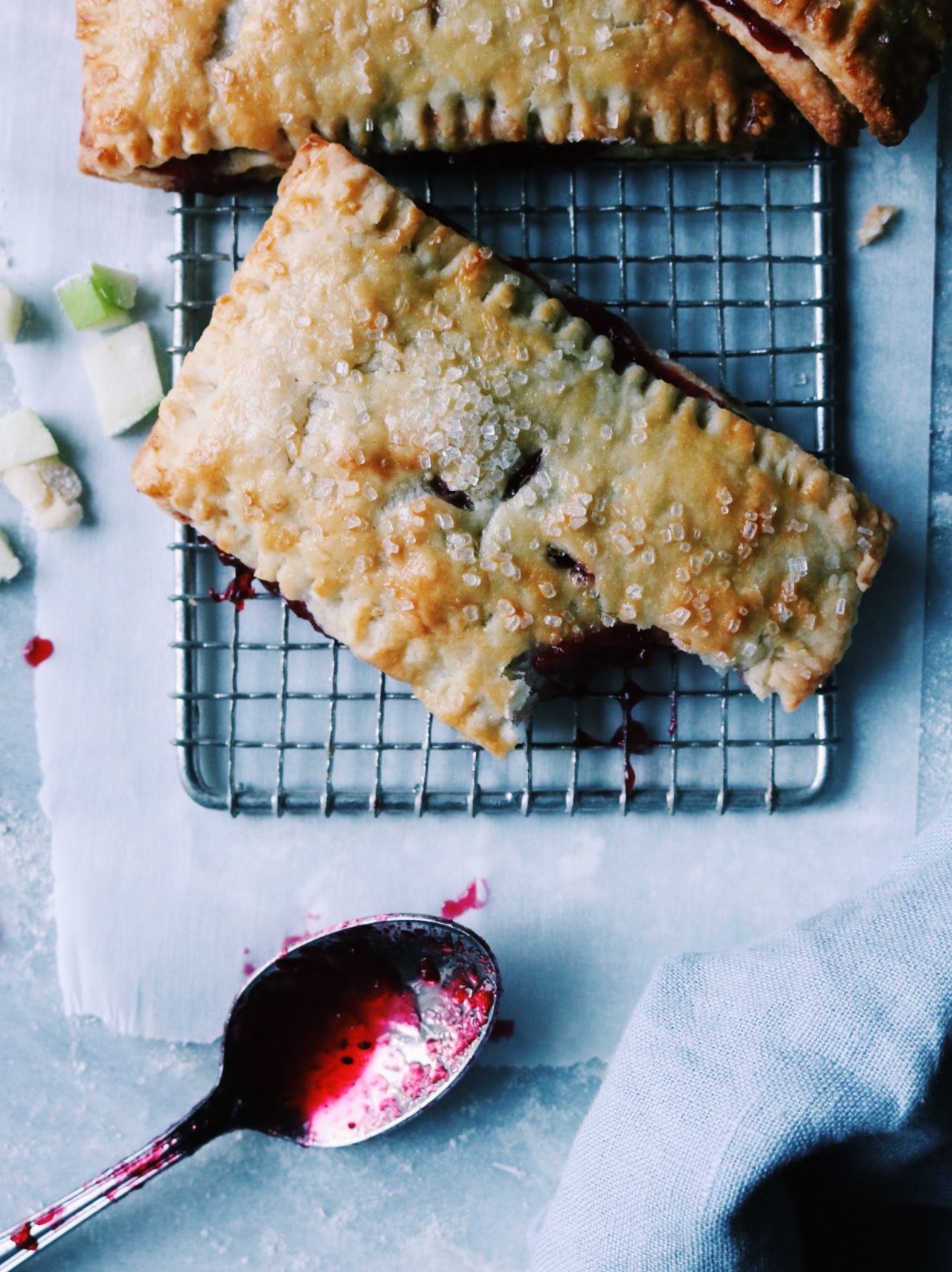 Rustic Cranberry Apple Hand Pies Recipe by Rebecca Firth | DisplacedHousewife