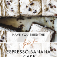 Espresso Banana Cake