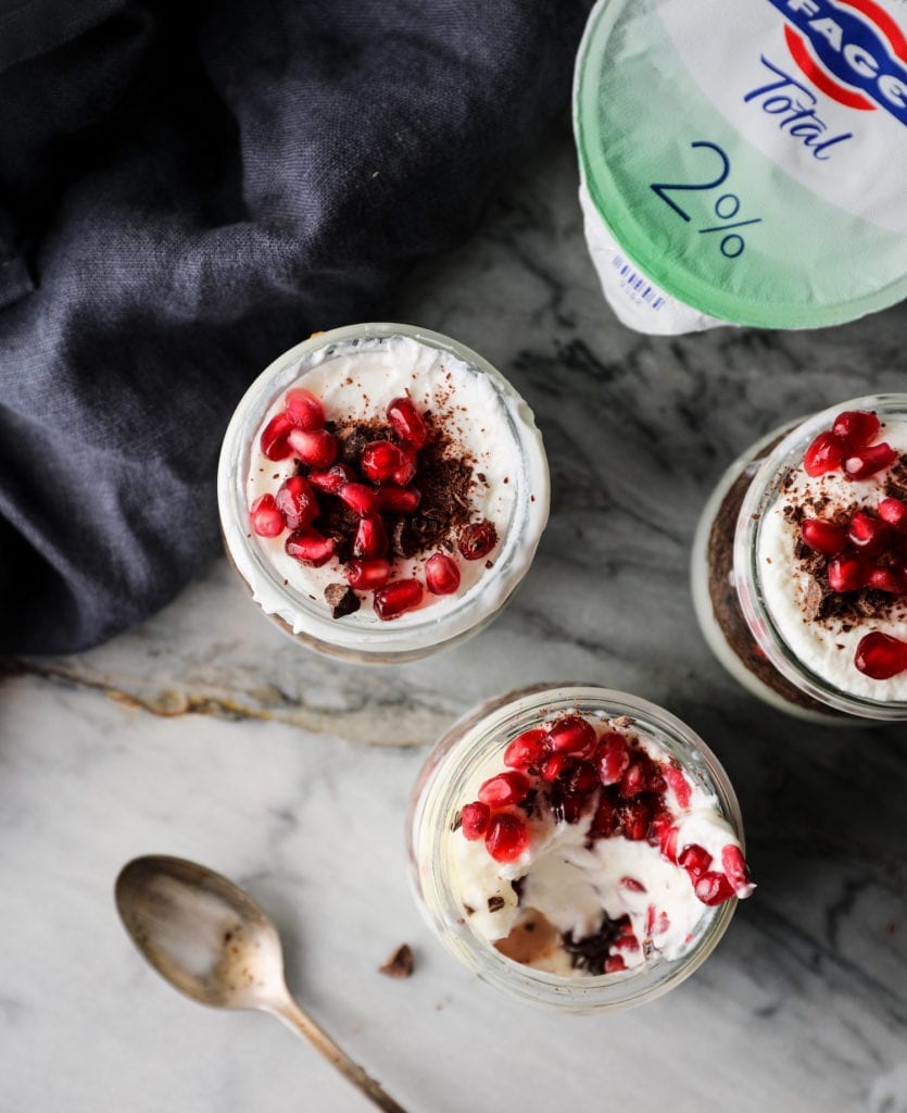 Chocolate Pomegranate Holiday Parfaits Recipe | DisplacedHousewife