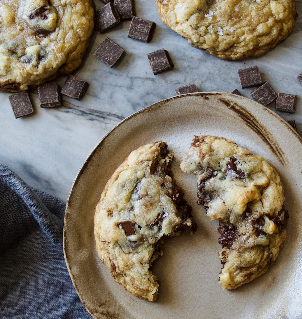 Crème Fraîche Chocolate Chunk Cookies Recipe | Displaced Housewife