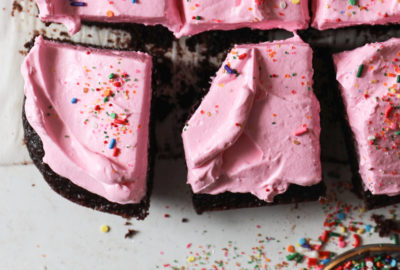 Slices of delicious cake