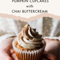 Pumpkin Cupcakes With Chai Frosting