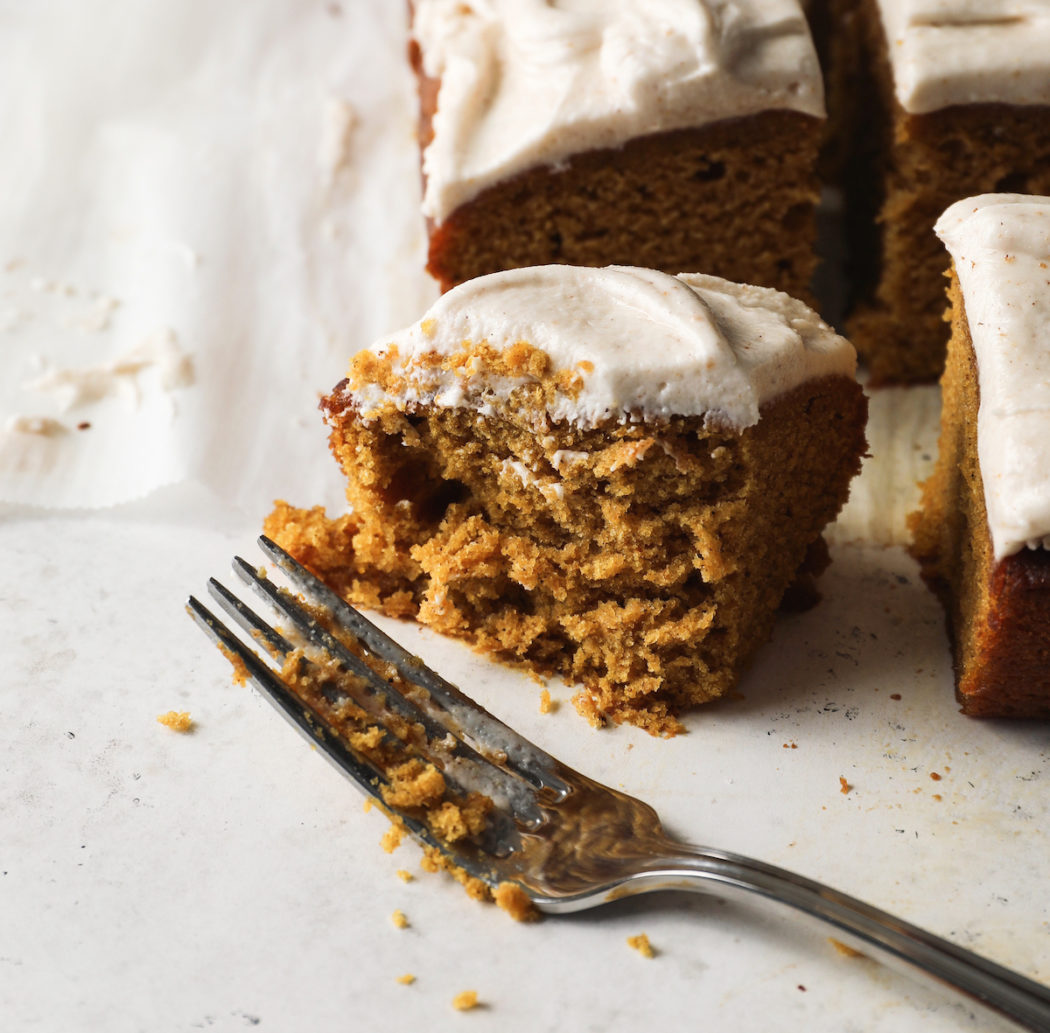 Pumpkin Bourbon Cake With Brown Butter Bourbon Buttercream | recipe via DisplacedHousewife Rebecca Firth