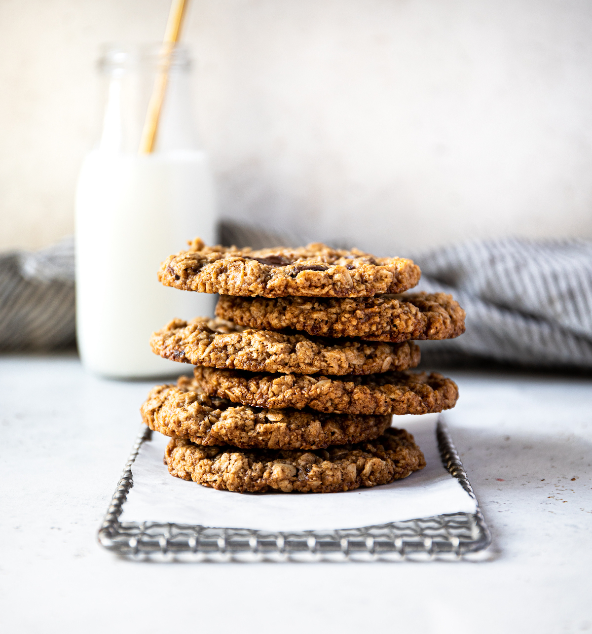 A stack of gluten free cookies.