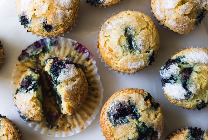 Favorite Blueberry Muffins | Recipe via DisplacedHousewife Rebecca Firth