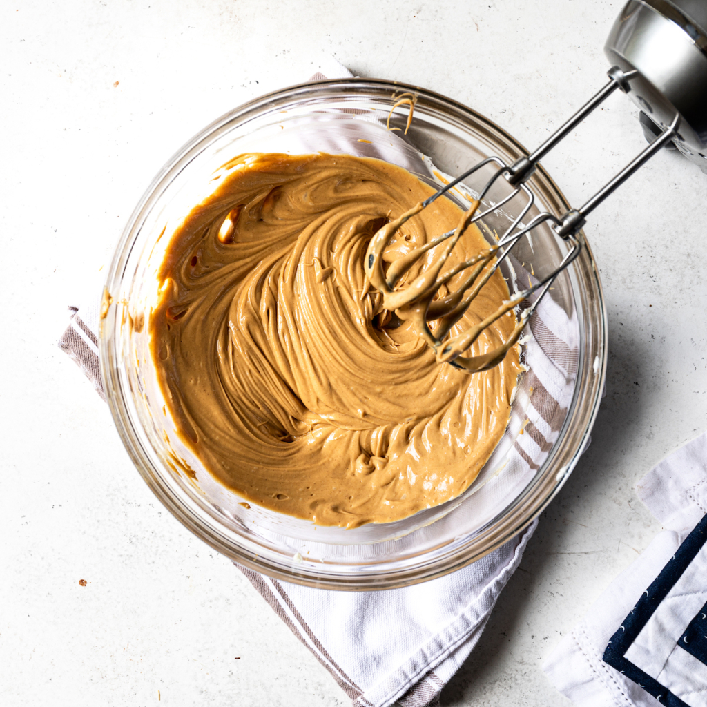 Whipped up peanut butter.