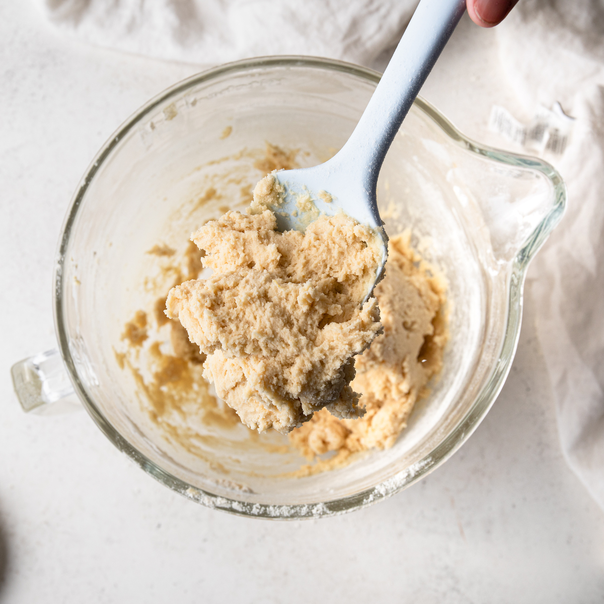 The perfect sugar cookie dough consistency.
